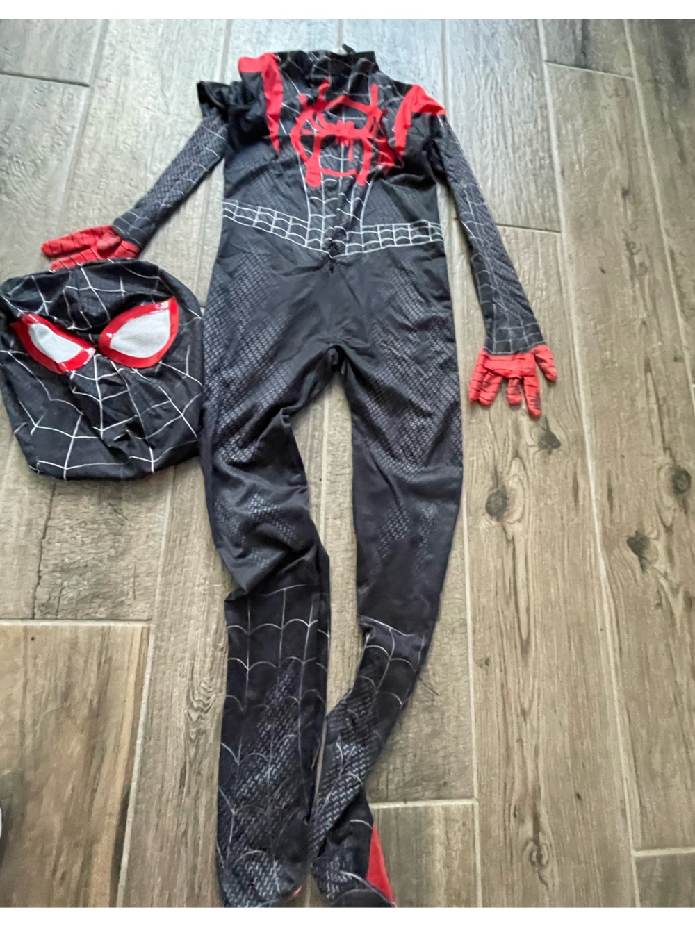 Disney miles morales Spiderman Kids Superhero Costume 4-6